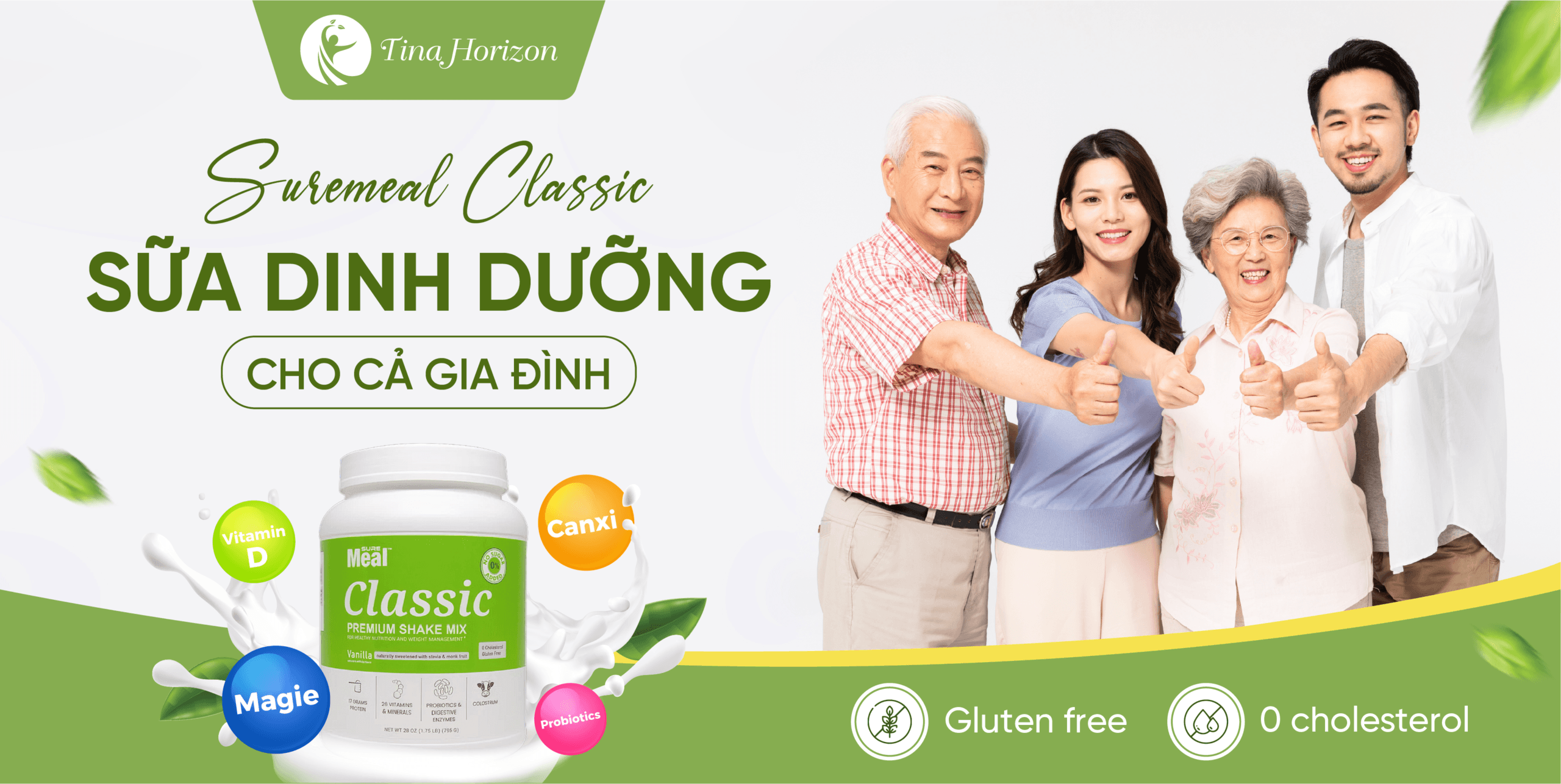 Sữa Suremeal Classic tăng cường sức đề kháng, giúp cơ thể khỏe mạnh