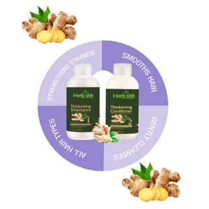SET Dầu Gội – Xả Từ Dầu Gừng Từ Thiên Nhiên