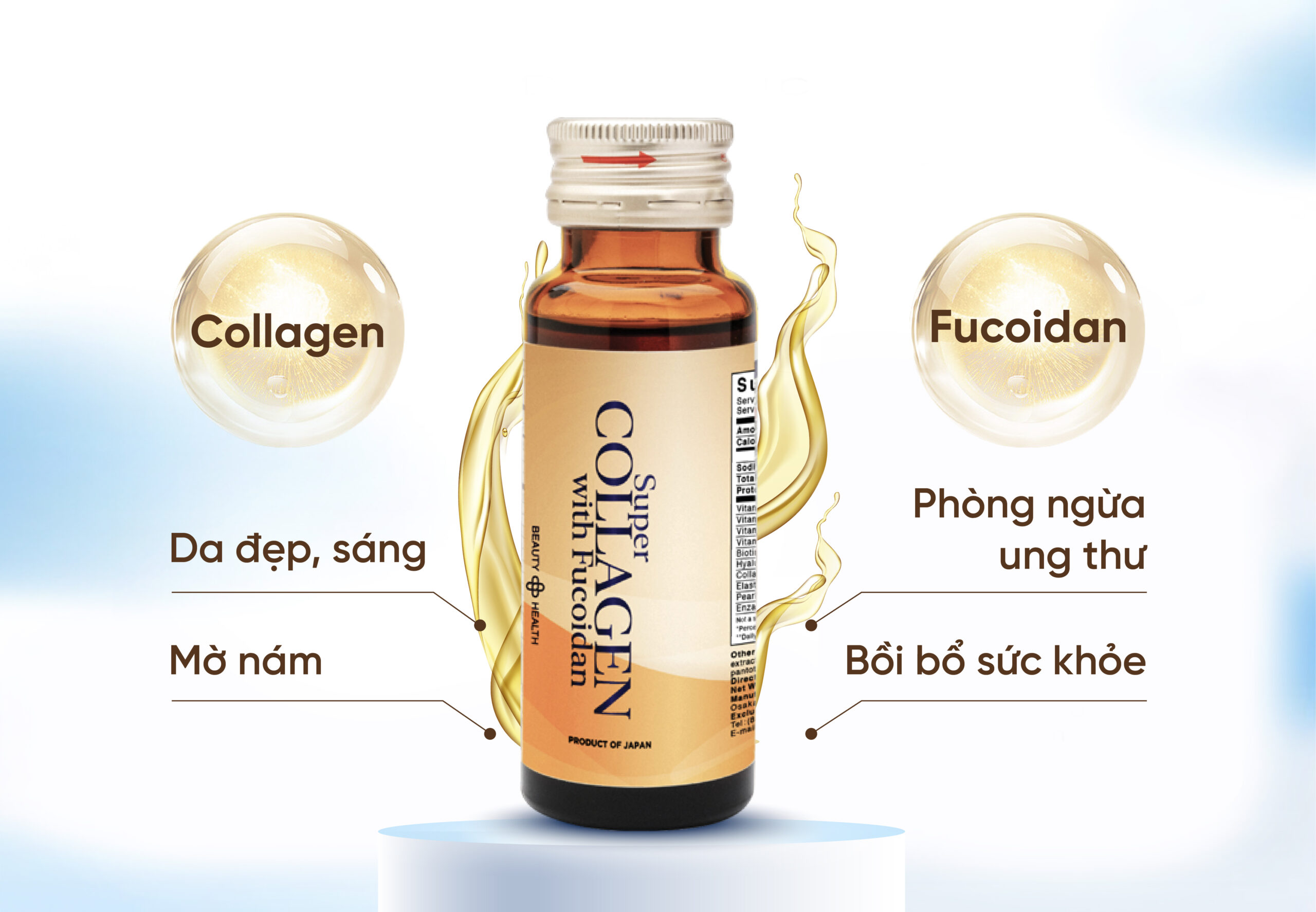Công thức Collagen hấp thụ tối ưu 