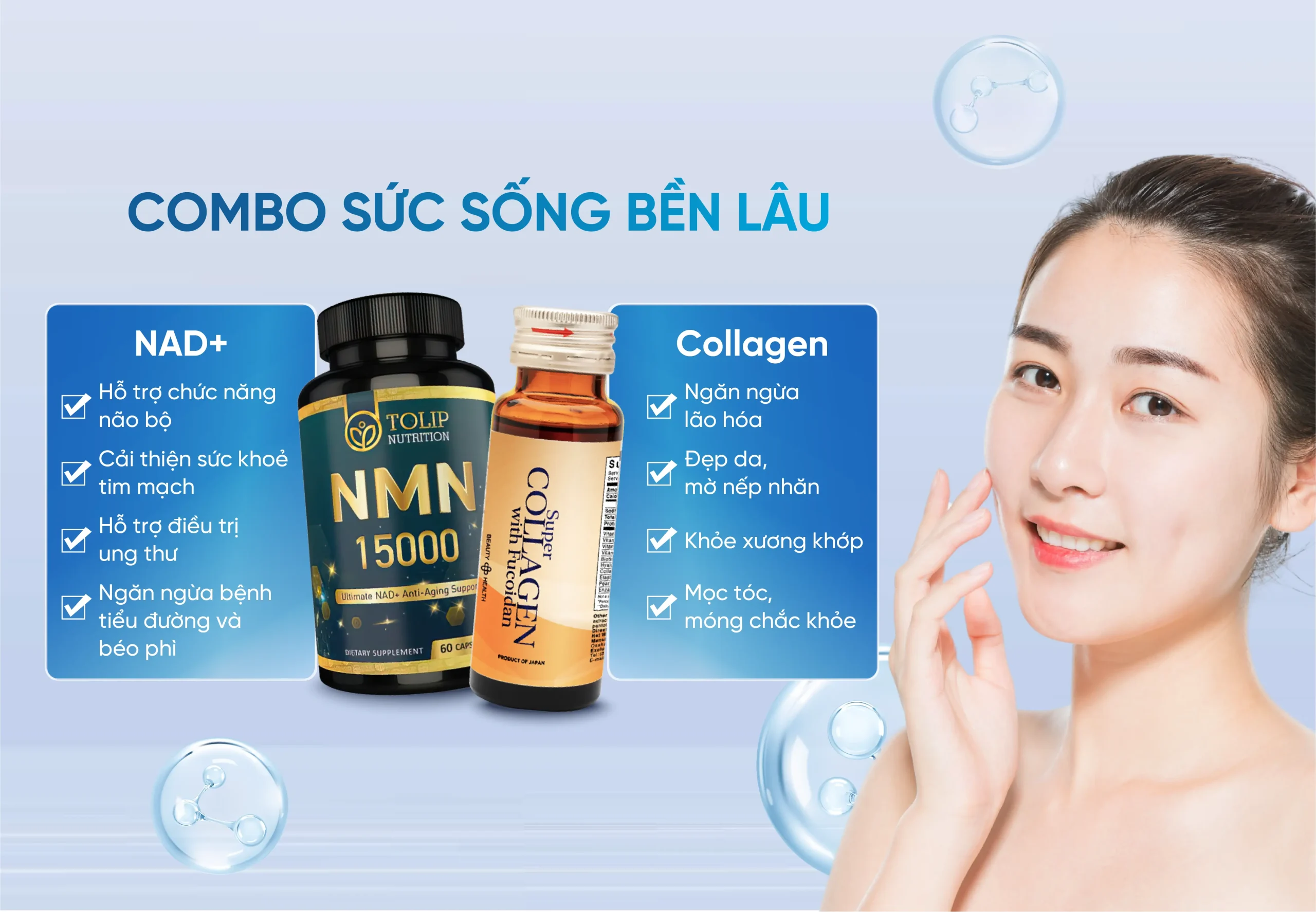 Combo Sức sống bền lâu: Cặp đôi hoàn hảo duy trì thanh xuân